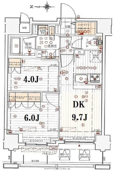 BOND西新井大師西ステーションゲート 6階の間取り 1