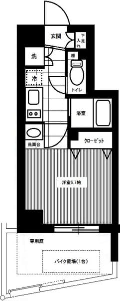 ベルグレードＫＳ ＤＵＥ 1階の間取り 1