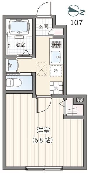 ミハス西落合 1階の間取り 1