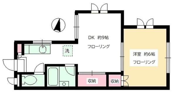 パルリッツ八雲 1階の間取り 1