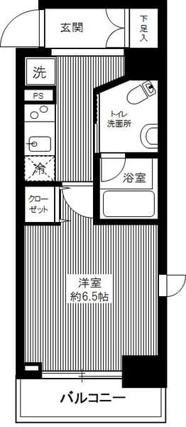 ヴェルト錦糸町 5階の間取り 1