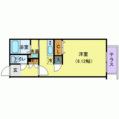 MODULOR白山Ⅱ 1階の間取り 1