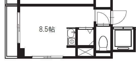 オリエンタル渋谷ビル 4階の間取り 1