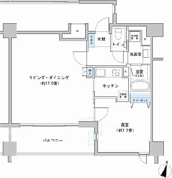 カッシア神田レジデンス 8階の間取り 1