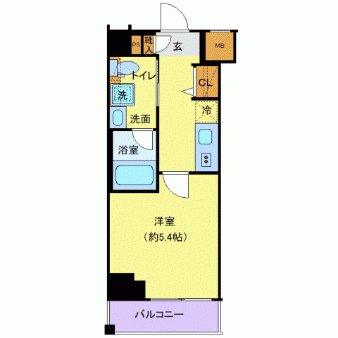 クレヴィスタ高円寺 8階の間取り 1