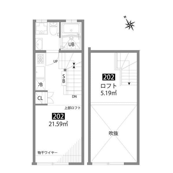 テラッツァ久我山 2階の間取り 1