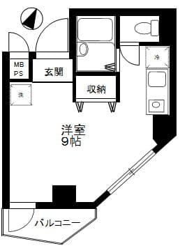 ボナール三ノ輪 6階の間取り 1