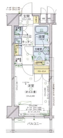 パレステュディオ麹町 9階の間取り 1