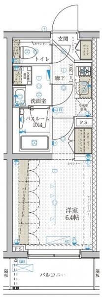 ブライズ高砂 4階の間取り 1