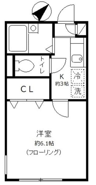 アーバン中目黒 3階の間取り 1