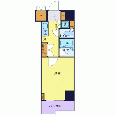 ルーブル南麻布 7階の間取り 1