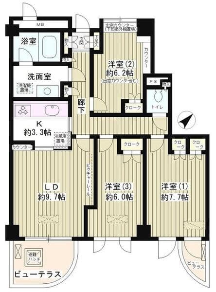 Ｌａｐｙｕｔａ 11階の間取り 1