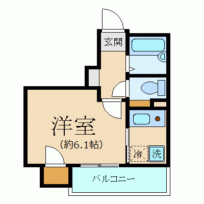 シンシア日本橋 9階の間取り 1