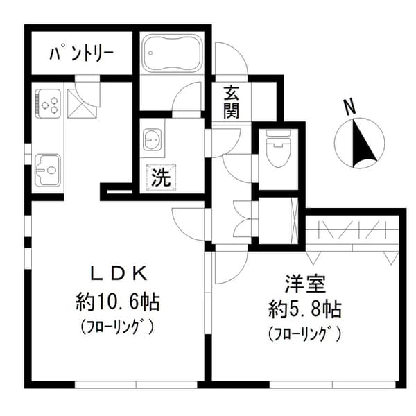 YSハウス代々木 1階の間取り 1