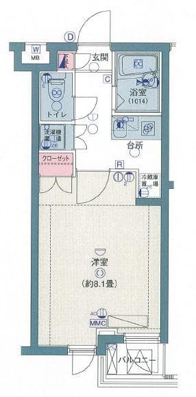 VIDA高井戸 1階の間取り 1