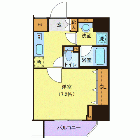 リファイズ小岩 3階の間取り 1