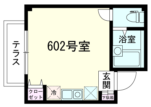 ダイヤモンドレジデンス西神田 6階の間取り 1