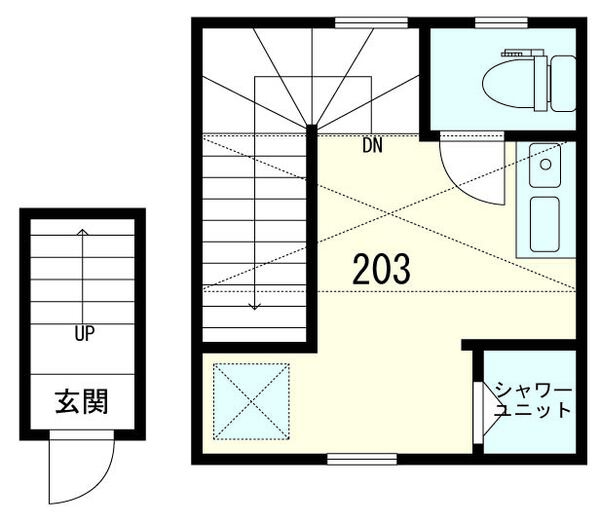 サークルハウス東池袋  2階の間取り 1