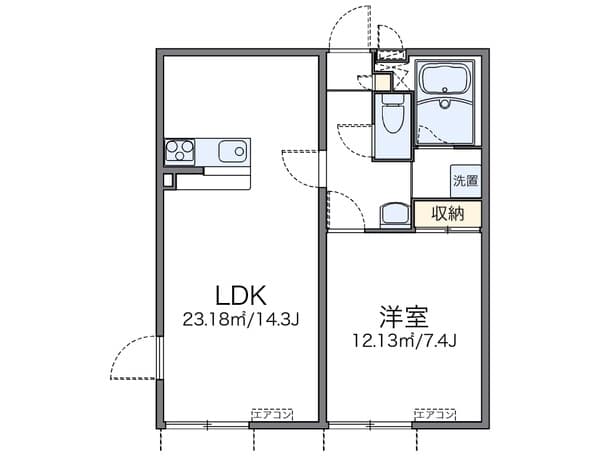 レオパレスカーサ　ソレアード 1階のその他 6