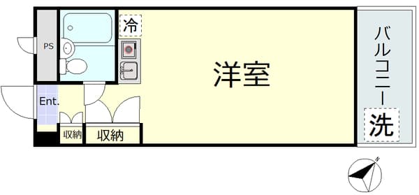 パルナス代々木 3階の間取り 1