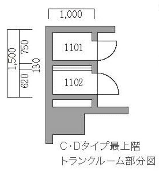 グロース西日暮里 11階の間取り 1