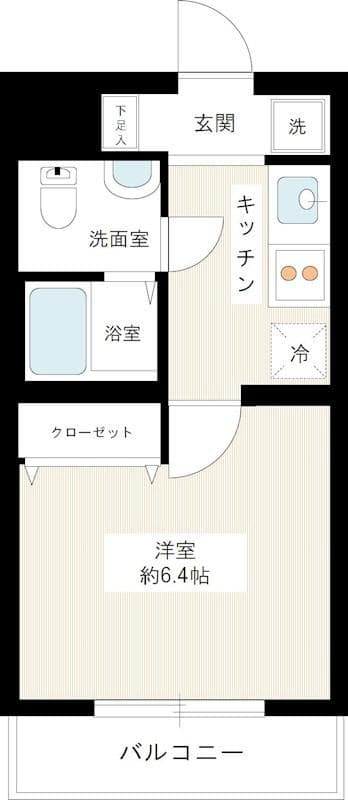 ヴェルト上野毛 2階の間取り 1