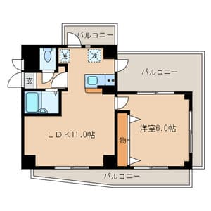 パークハビオ渋谷本町レジデンス 5階のリビング 2