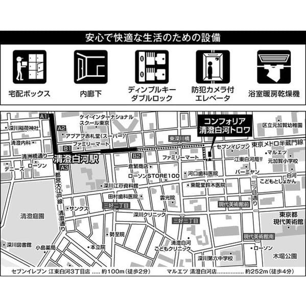 コンフォリア清澄白河トロワ 2階のその他 1