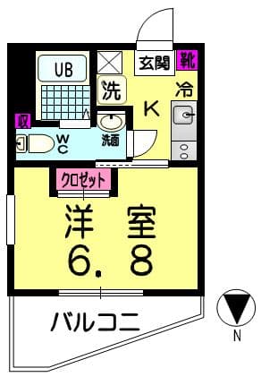 フレイス要町 4階の間取り 1