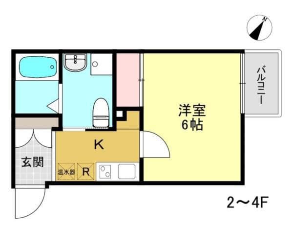 J上野毛 3階の間取り 1