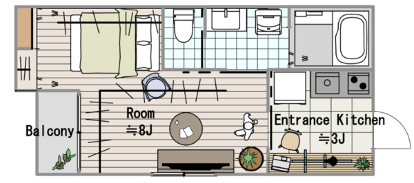 SCENE+京成小岩 1階の間取り 1