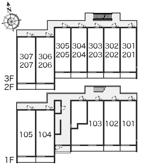 八雲３丁目賃貸住宅 2階のキッチン 1